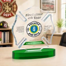Maltese Cross VividPrint Award on Alberton - Green - Safety Awards