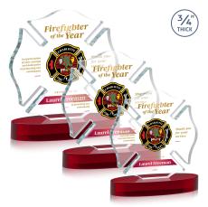 Maltese Cross VividPrint Award on Alberton - Red - Safety Awards