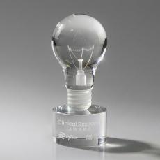 Light Bulb Award on Marvel - Clear - Safety Awards