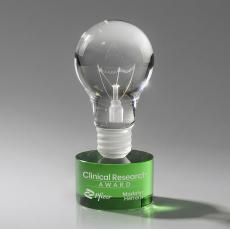 Light Bulb Award on Marvel - Green - Safety Awards