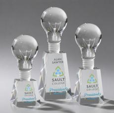 Light Bulb VividPrint Award on Fortino - Clear - Safety Awards