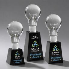 Light Bulb VividPrint Award on Fortino - Black - Safety Awards