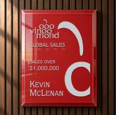 Rollinson Plaque - Red - Appreciation Plaques