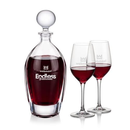 Corporate Gifts - Barware - Barware Gift Sets - Langara Decanter & Lethbridge Wine