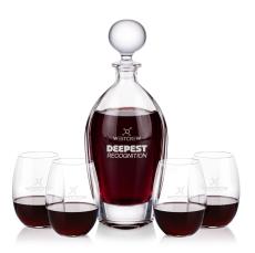 Langara Decanter & Carlita Stemless Wine - Barware Gift Sets