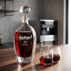 Langara Decanter & Crestview Stemless Wine - Barware Gift Sets
