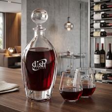 Langara Decanter & Reina Stemless Wine - Barware Gift Sets