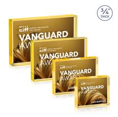 Verona Paperweight VividPrint Double Sided - Gold - New Items