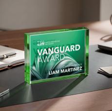 Verona Paperweight VividPrint Double Sided - Green - New Items