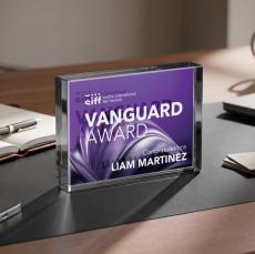 Verona Paperweight VividPrint Double Sided - Black - New Items