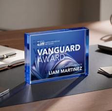 Verona Paperweight VividPrint Double Sided - Blue - New Items