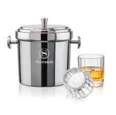Milano Ice Bucket & Cristaux On-the-Rocks - Barware Gift Sets