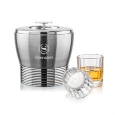 Genoa Ice Bucket & Cristaux On-the-Rocks - Barware Gift Sets