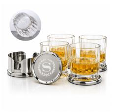 Baldoni Coasters & Cristaux On-the-Rocks - Barware Gift Sets
