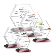 Barnett VividPrint Award - Rosewood - Crystal Awards