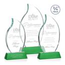 Croydon Flame Award on Newhaven Base - Green