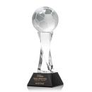 Soccer Ball Award on Langport Base - Black