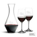 RIEDEL Merlot Decanter & Stemless Wine Set