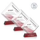 Belaire VividPrint&trade; Award on Newhaven Base - Red