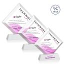 Belaire VividPrint&trade; Award on Newhaven Base - White