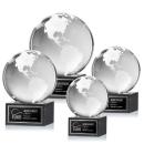 Globe Award on Square Marble Base