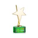 Tuscany Gold Star VividPrint&trade; Award on Paragon Base - Green