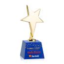 Tuscany Gold Star VividPrint&trade; Award on Robson Base - Blue