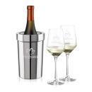 Milano Wine Cooler & Crestview Stemless Wine Set