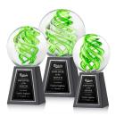 Vortex Award on Tall Marble Base - Black
