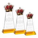 Crown Award on Hartford Base - Amber