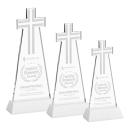 Cross Award on Hartford Base - White