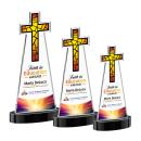 Cross VividPrint&trade; Award on Alberton Base - Black