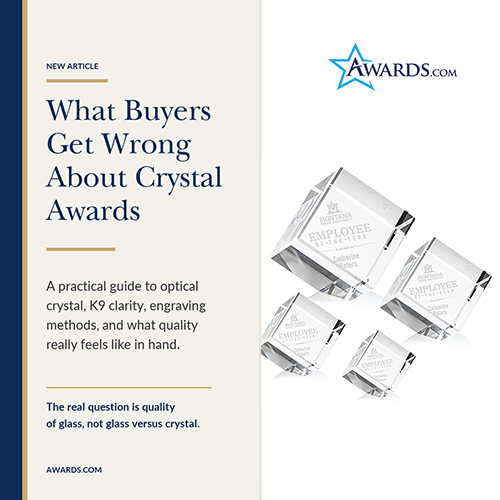 What buyers get wrong about crystal awards